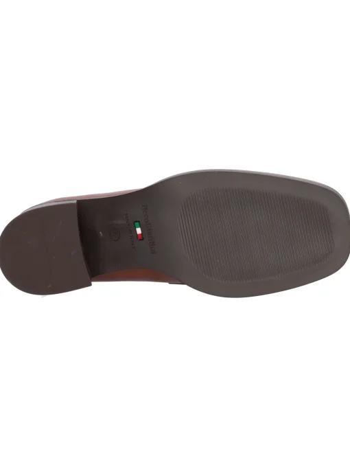 Mocassino tacco largo Nero Giardini da donna cuoio
