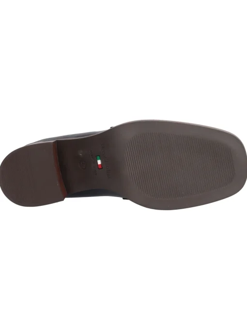 Mocassino tacco largo Nero Giardini da donna nera