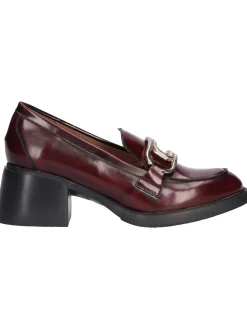 Mocassino tacco largo Wonders da donna bordeaux