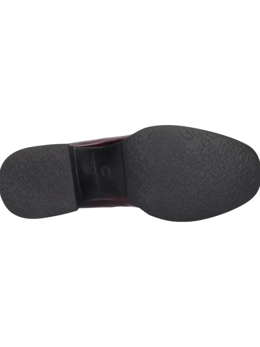 Mocassino tacco largo Wonders da donna bordeaux