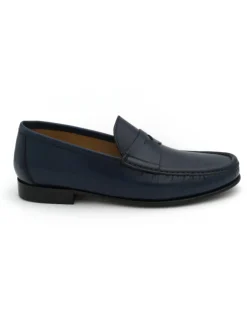 Mocassino uomo Mercanti Fiorentini in pelle blu