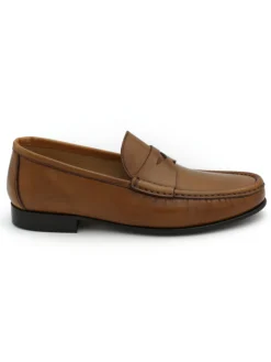 Mocassino uomo Mercanti Fiorentini in pelle color cuoio