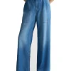 Pantalone flare Liu Jo da donna blu denim
