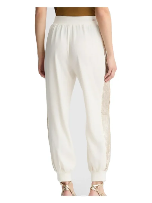 Pantalone jogging Liu Jo da donna avorio