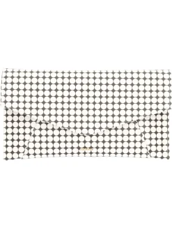 Pochette elegante Albano da donna a pois neri e bianchi