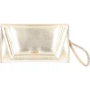 Pochette elegante Albano da donna platino metal