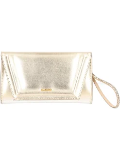 Pochette elegante Albano da donna platino metal