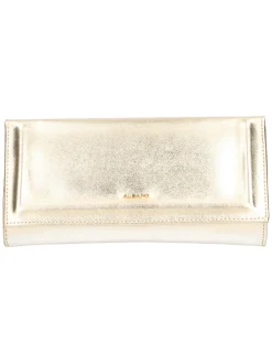 Pochette elegante Albano da donna metallizzata platino