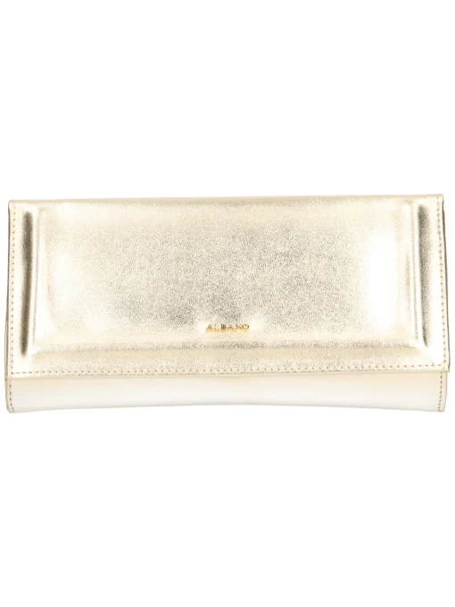 Pochette elegante Albano da donna metallizzata platino