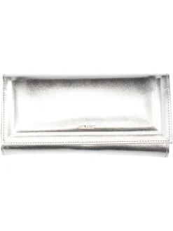 Pochette elegante Albano da donna metallizzata argento