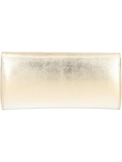 Pochette elegante Albano da donna metallizzata platino