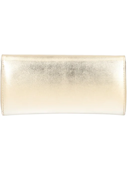 Pochette elegante Albano da donna metallizzata platino