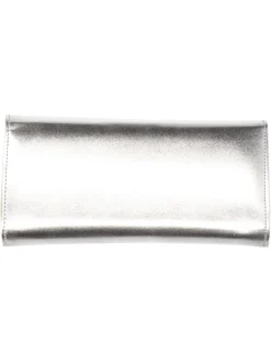 Pochette elegante Albano da donna metallizzata argento