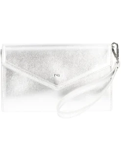 Pochette Nero Giardini da donna argento metal