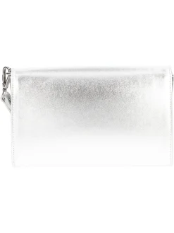 Pochette Nero Giardini da donna argento metal