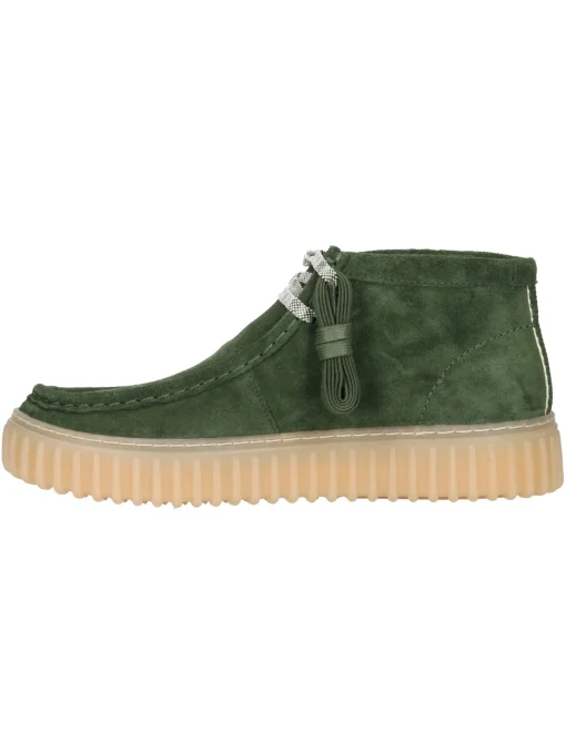 Polacchina Clarks Torhill da uomo verde