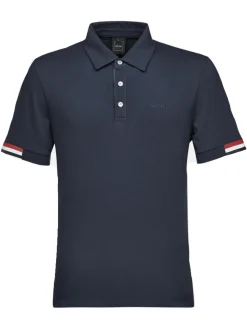Polo a maniche corte Geox Piquet da uomo blu