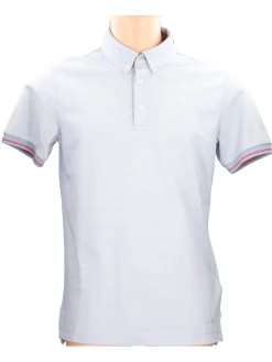 Polo a maniche corte Geox Oxford da uomo celeste