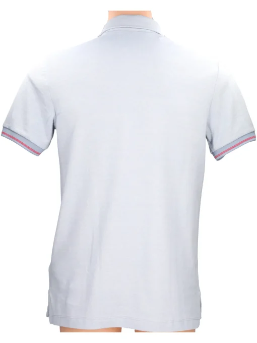 Polo a maniche corte Geox Oxford da uomo celeste