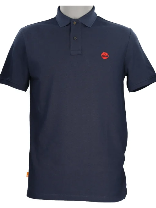 Polo a maniche corte Timberland da uomo blu