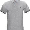 Polo a maniche corte Timberland da uomo blu melange