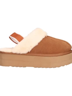 Sabot platform No Panic da donna cuoio