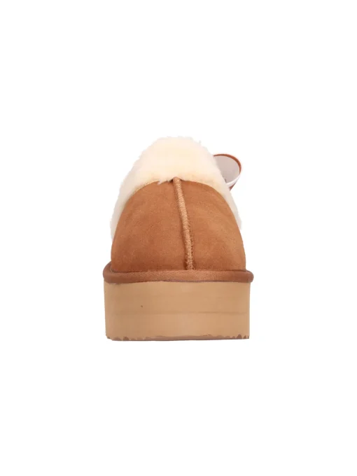 Sabot platform No Panic da donna cuoio