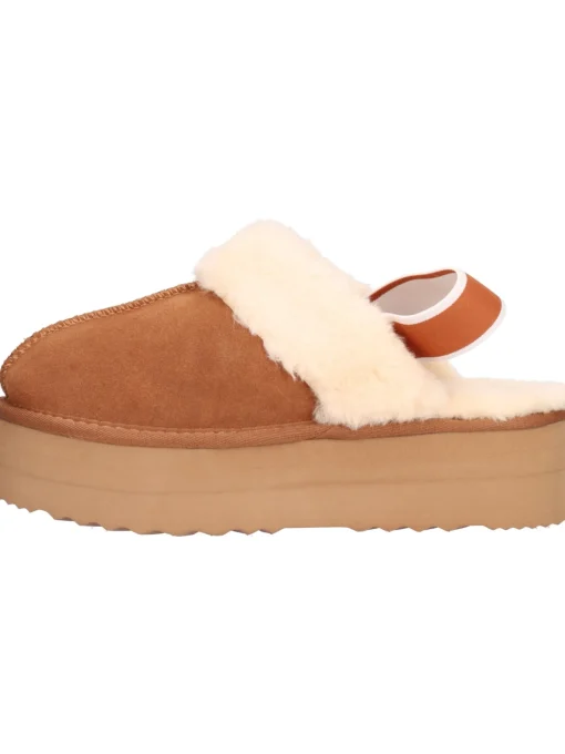 Sabot platform No Panic da donna cuoio