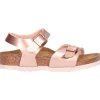 Sandalo Birkenstock Rio da bambina bronzo