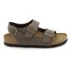 Sandalo Birkenstock unisex marrone Linea "Milano"