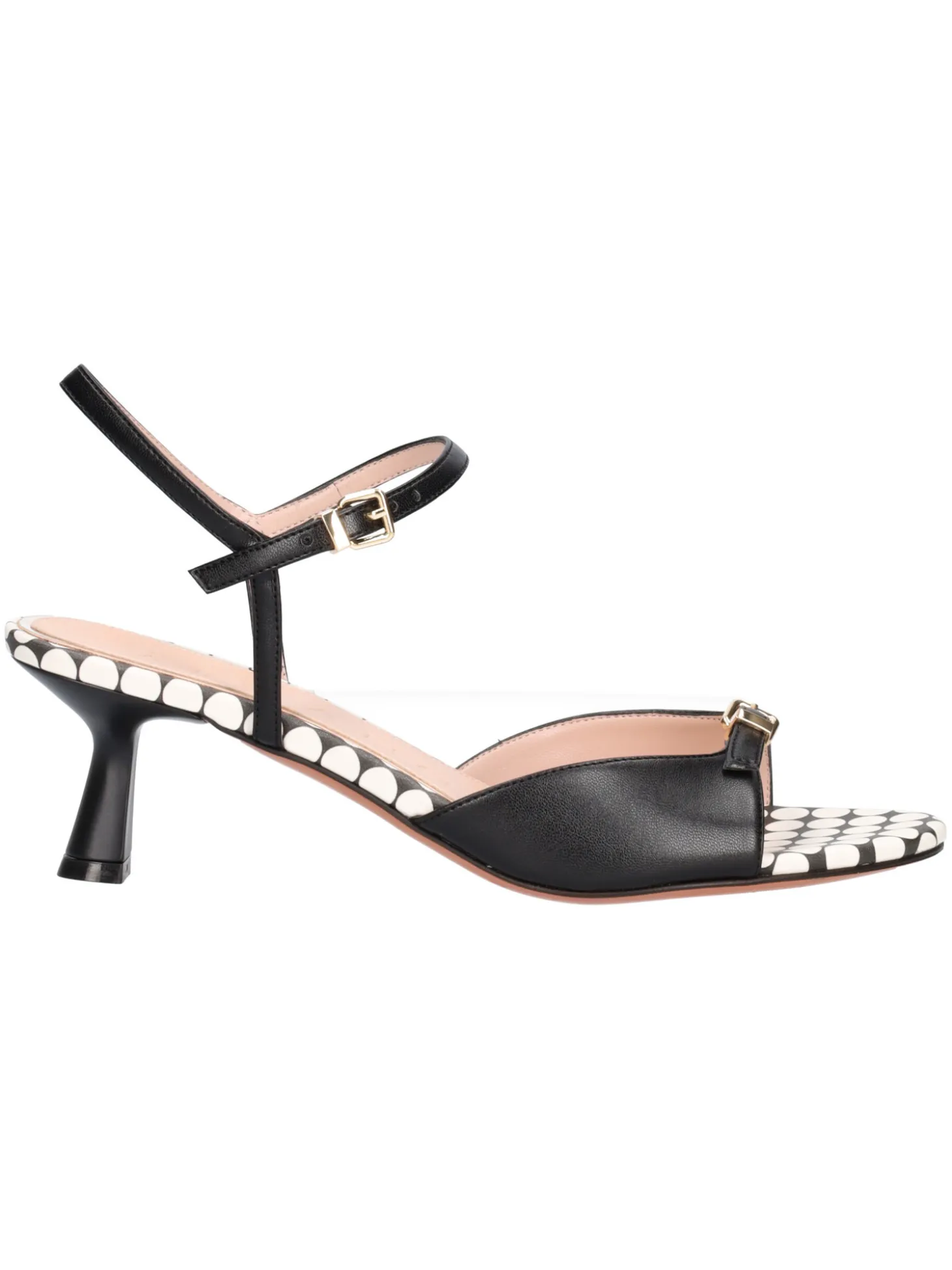 Sandalo con tacco basso Albano da donna nero