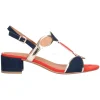 Sandalo con tacco basso Marco Tozzi Vegan da donna multicolor