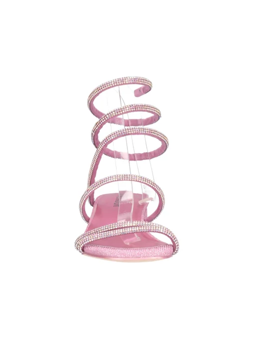 Sandalo con tacco basso Menbur da donna rosa glitter