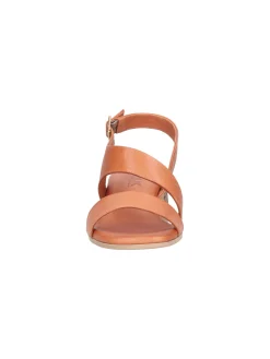 Sandalo con tacco basso Melluso Walk da donna cuoio