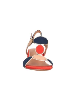 Sandalo con tacco basso Marco Tozzi Vegan da donna multicolor