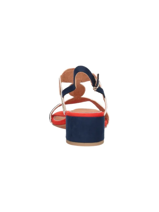 Sandalo con tacco basso Marco Tozzi Vegan da donna multicolor