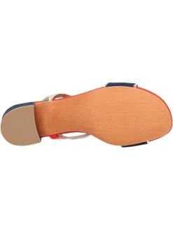 Sandalo con tacco basso Marco Tozzi Vegan da donna multicolor