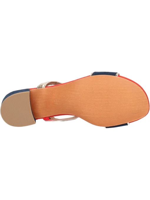 Sandalo con tacco basso Marco Tozzi Vegan da donna multicolor
