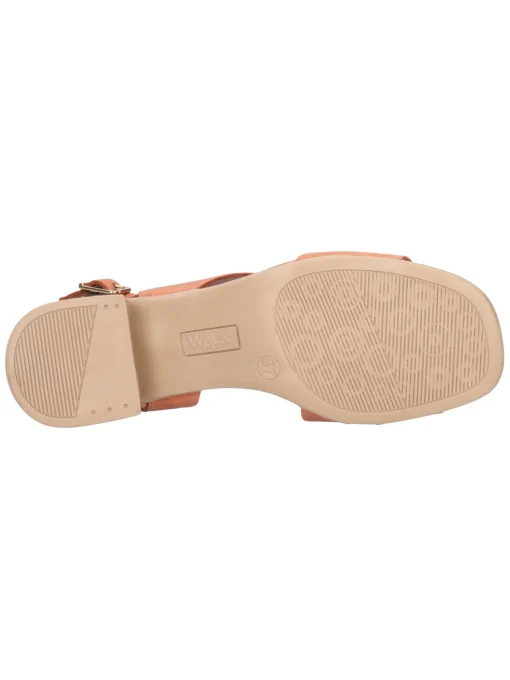 Sandalo con tacco basso Melluso Walk da donna cuoio