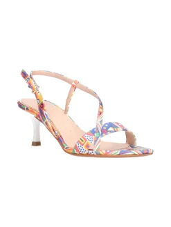 Sandalo con tacco fino Albano da donna multicolor
