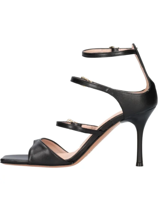 Sandalo con tacco fino Albano da donna nero
