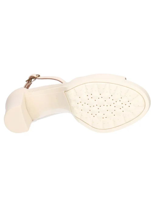 Sandalo con tacco largo Geox Walk Pleasure da donna avorio