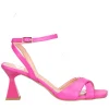 Sandalo con tacco largo Liviana da donna fucsia