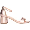 Sandalo con tacco largo Liviana da donna cipria metal