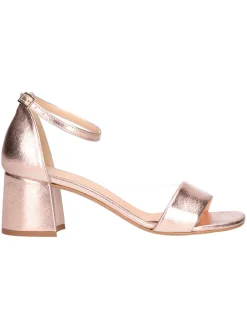 Sandalo con tacco largo Liviana da donna cipria metal