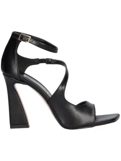 Sandalo con tacco largo Liviana da donna nero