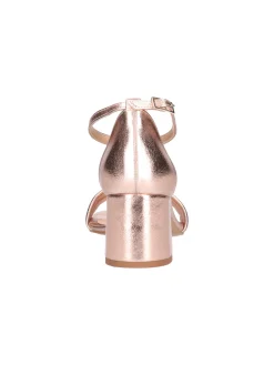 Sandalo con tacco largo Liviana da donna cipria metal