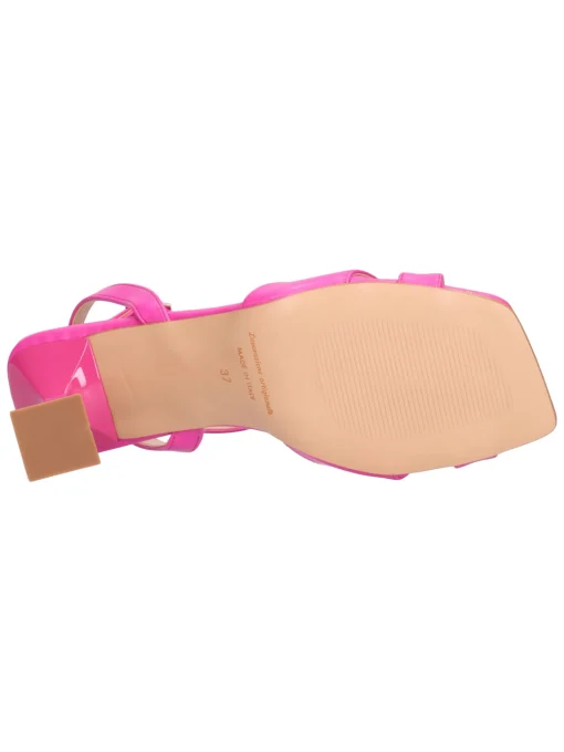 Sandalo con tacco largo Liviana da donna fucsia