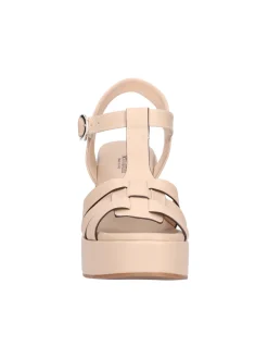 Sandalo con tacco largo Nero Giardini da donna beige