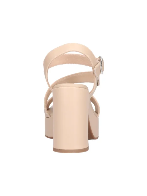 Sandalo con tacco largo Nero Giardini da donna beige